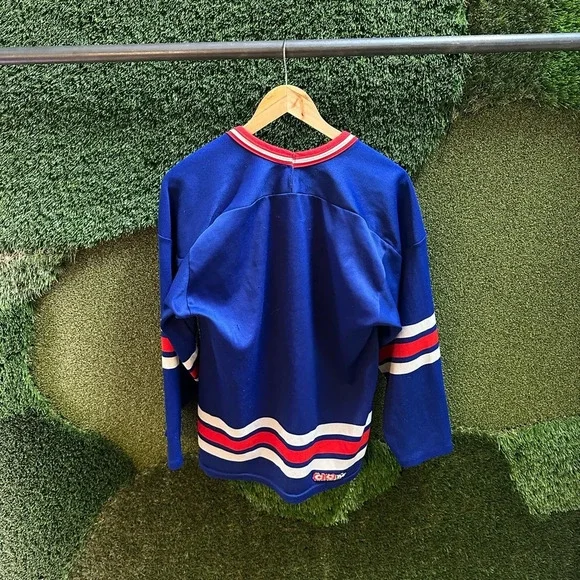 Vintage NHL CCM New York Rangers Spellout Jersey Medium - Picture 2 of 11